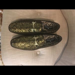 COPY - Italian stylish Gold and Black men's shoes